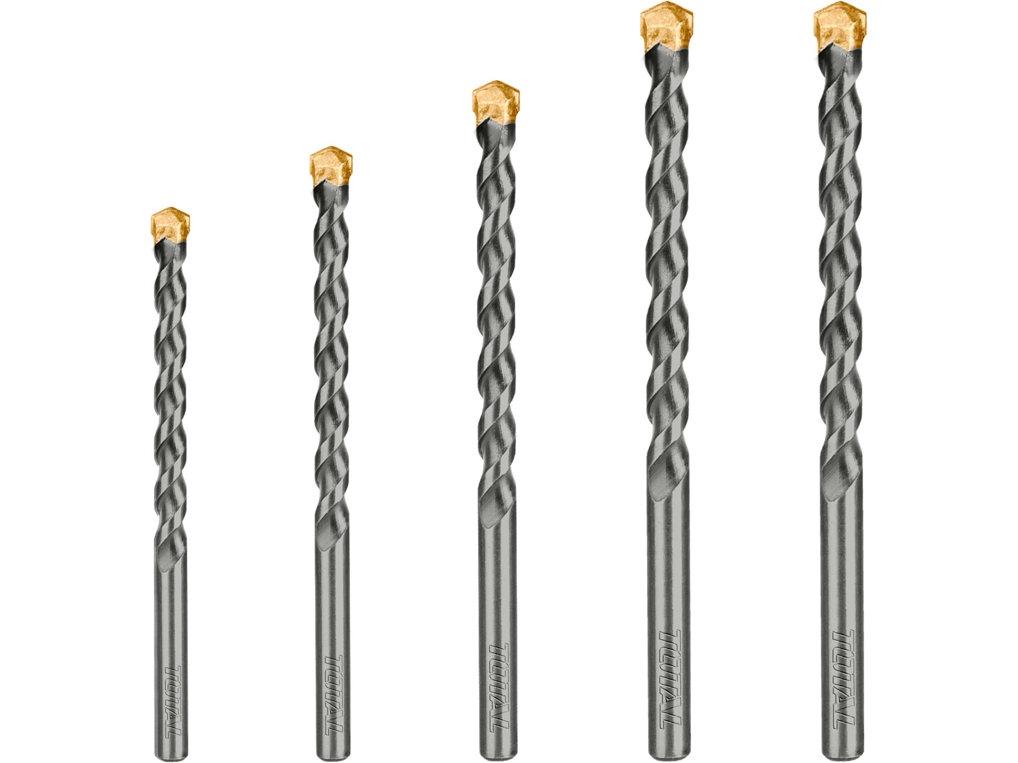 Set di punte per calcestruzzo 5 pezzi Set di punte per calcestruzzo 5 pezzi