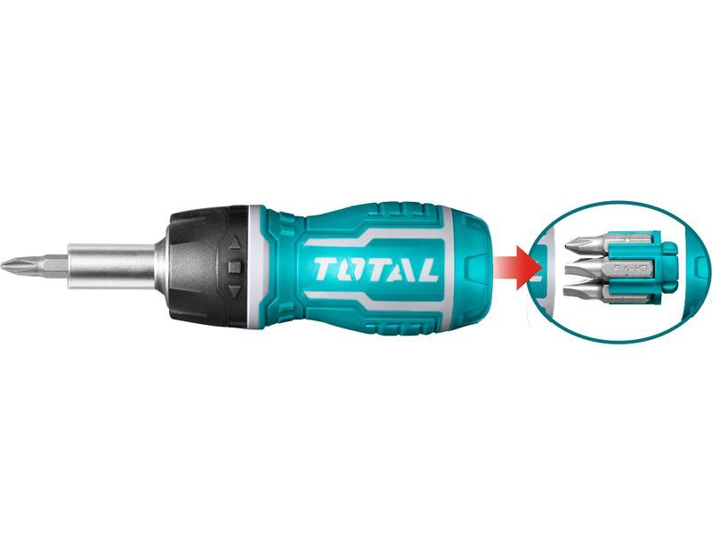 Total Cacciavite 8 in 1, a cricchetto Total Cacciavite 8 in 1, a cricchetto
