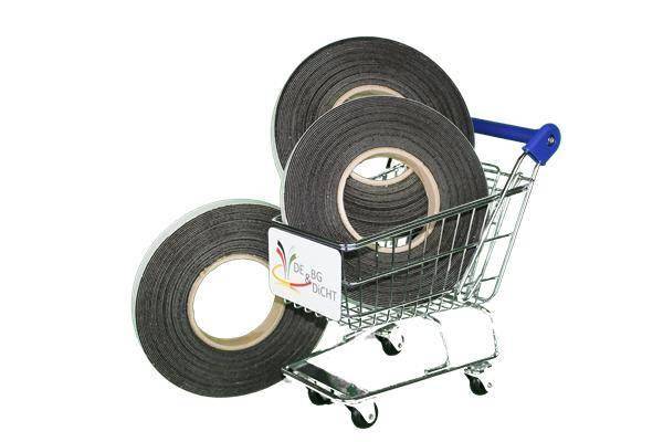 Nastro sigillante per giunti 11/3-7 mm, nero, 4,4 m Nastro sigillante per giunti 11/3-7 mm, nero, 4,4 m