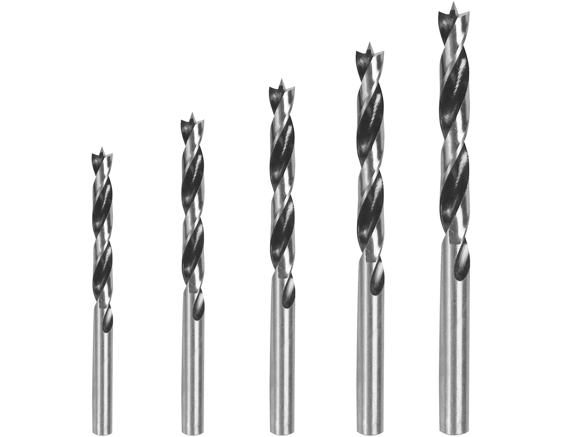 Trapano per legno, 5 pezzi Trapano per legno, 5 pezzi