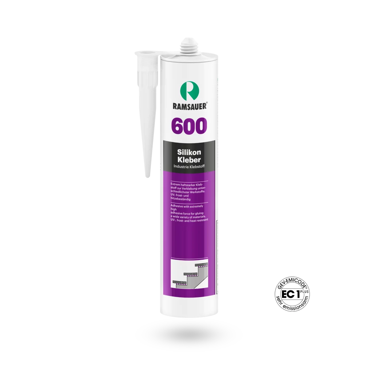 Adesivo siliconico Ramsauer 600 310 ml Adesivo siliconico Ramsauer 600 310 ml