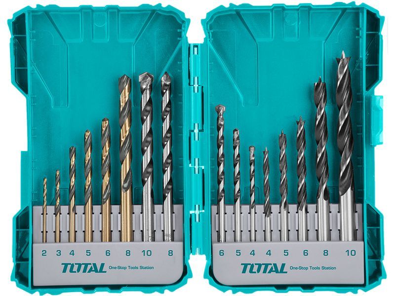 Punte da trapano, set combinato, 16 pezzi Punte da trapano, set combinato, 16 pezzi