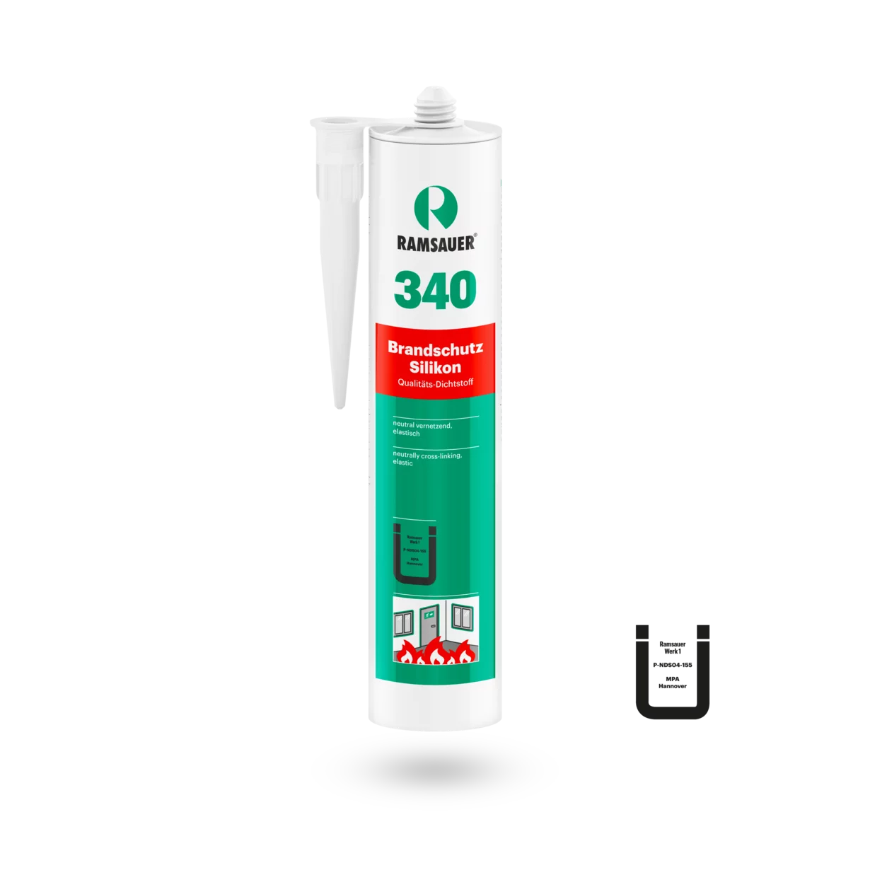 Ramsauer 340 silicone antincendio, 310 ml Ramsauer 340 silicone antincendio, 310 ml