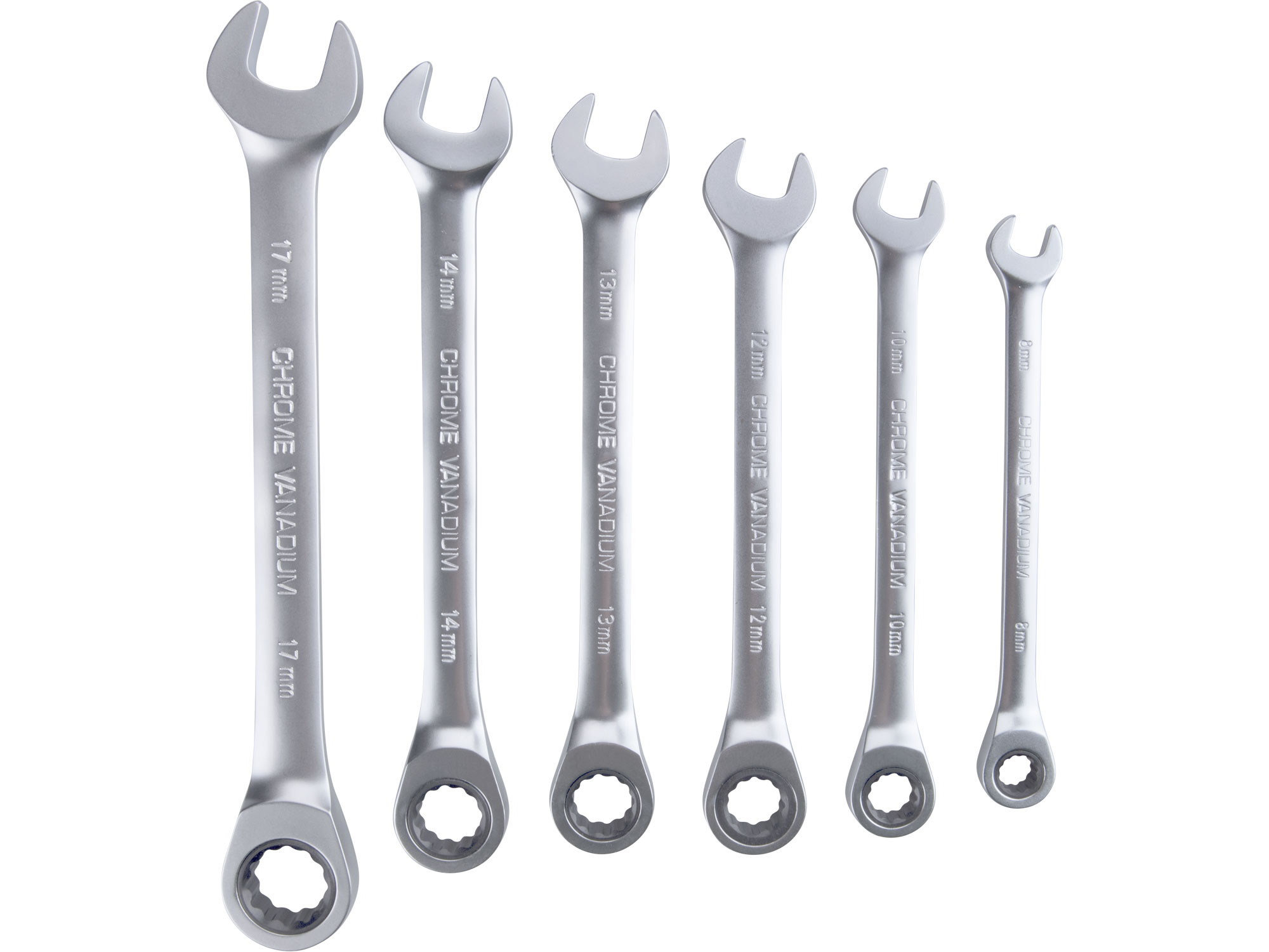 Total Chiave a cricchetto, set di 6, 8-17 mm, industriale Total Chiave a cricchetto, set di 6, 8-17 mm, industriale