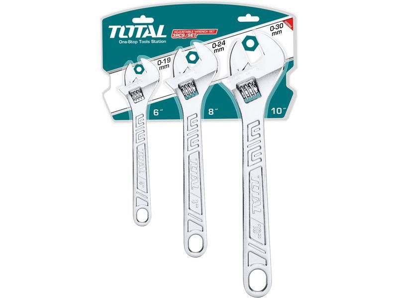 Chiave combinata, set di 3, acciaio al carbonio Chiave combinata, set di 3, acciaio al carbonio