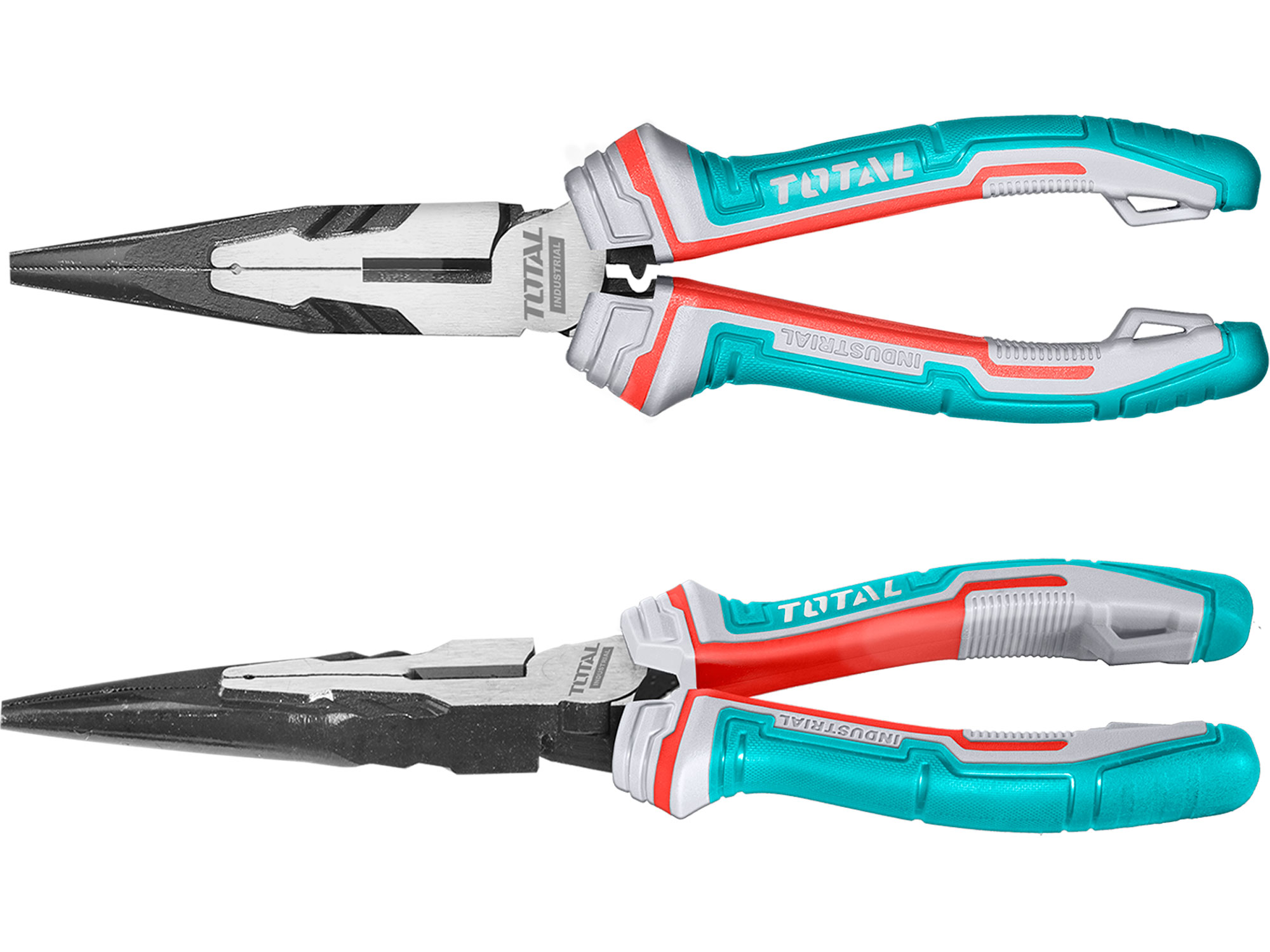 Total Pinza mezzotonda, diritta, industriale, 200 mm, CrV Total Pinza mezzotonda, diritta, industriale, 200 mm, CrV