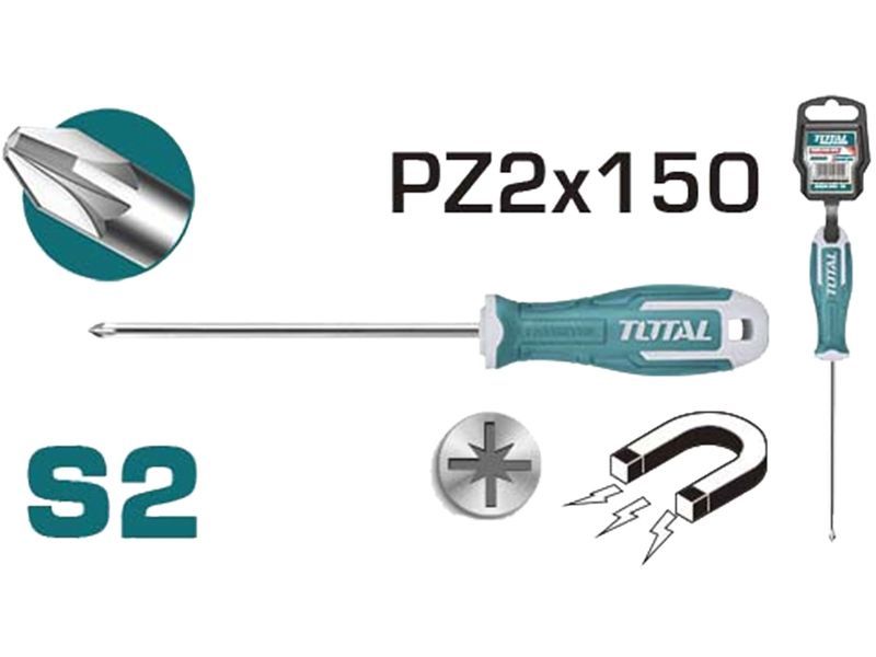 Cacciavite, PZ 2x150mm, industriale Cacciavite, PZ 2x150mm, industriale